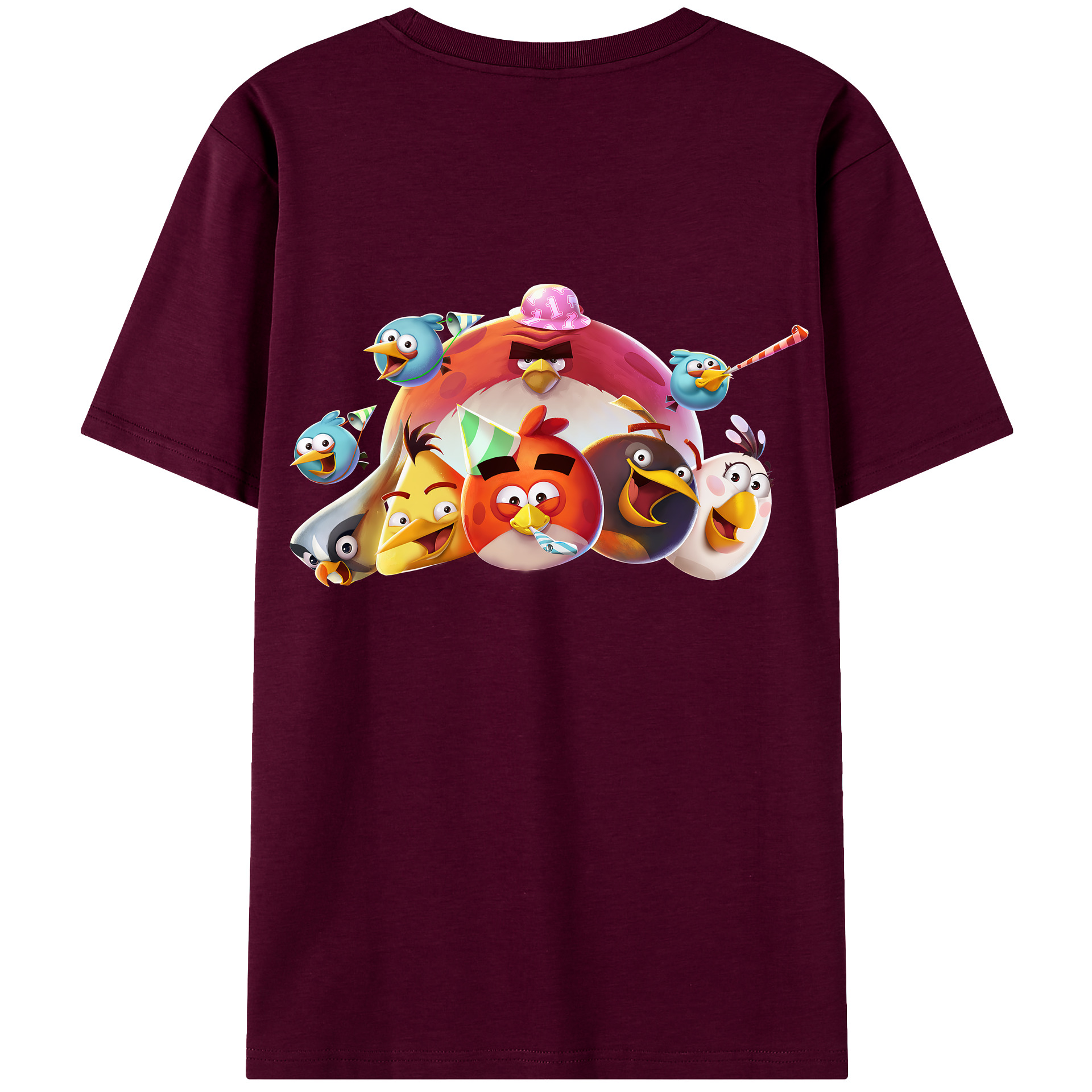 （画像用） Angry Birds アングリーバード レディース半袖Tシャツ(バックプリント)